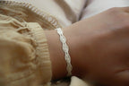 Bracelet Réglable en Micro Macramé Minimalisme Unisexe - Coton & Astrance