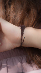 Bracelet asymétrique bohème en citrine et grenat - Coton & Astrance