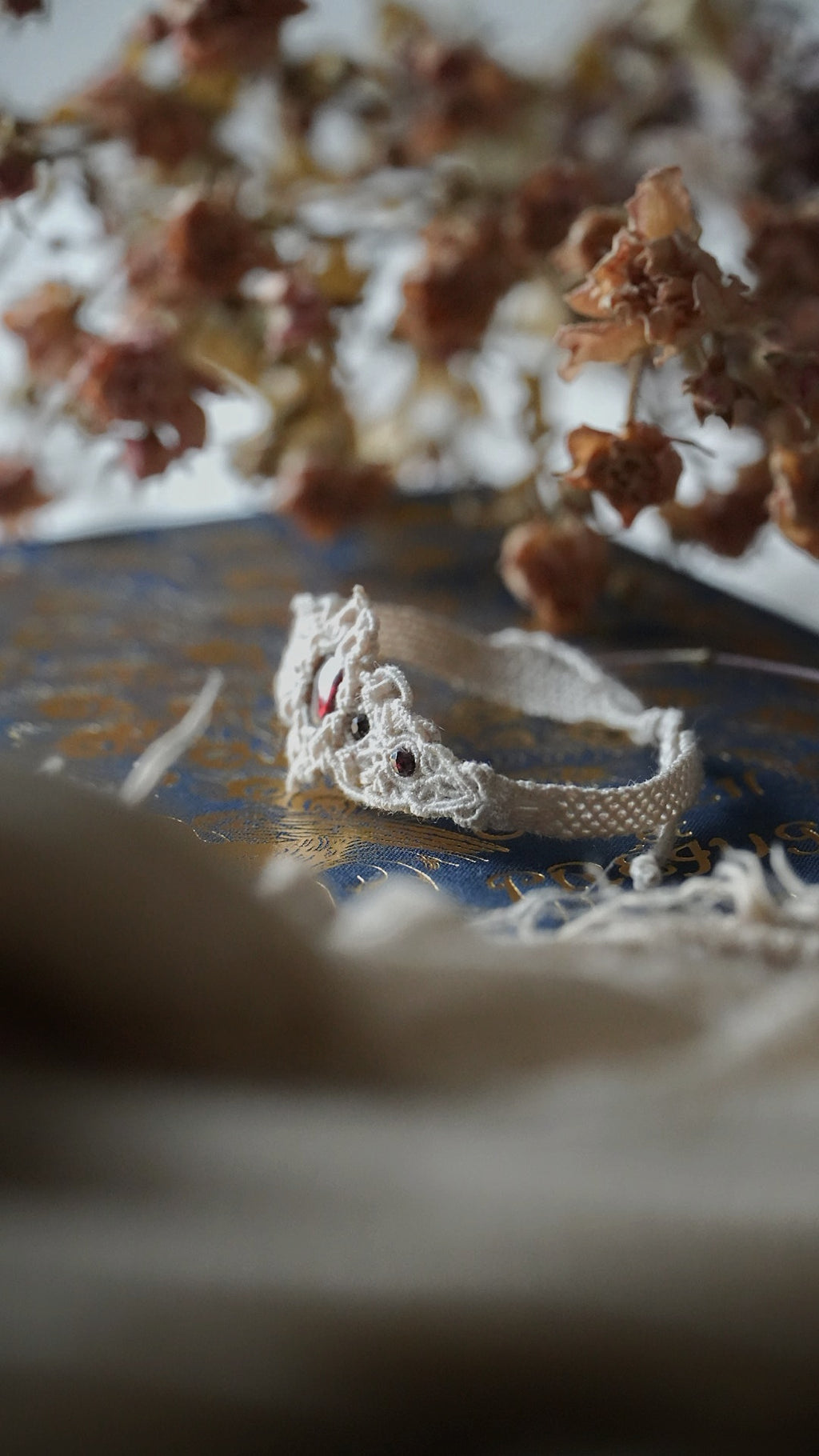 bracelet fantasy grenat rouge – Coton et Astrance