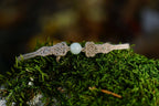 Bracelet Elfique en Micro Macramé et Jade - Coton & Astrance