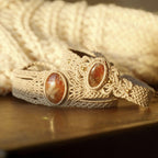 Box couple Pierre de Soleil de l'Orégon orange (lot de 2) - Coton & Astrance