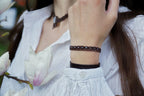 Bracelet Double Rang Réglable en Micro Macramé – Labradorite aux reflets bleus - Coton & Astrance